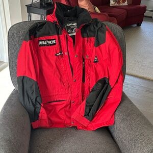 Avalanche Red and Black Ski Jacket